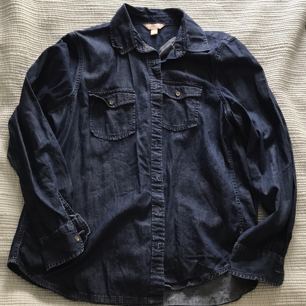 Dark denim shirt